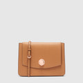 Electro Sling Cross Body Bag - Caramel