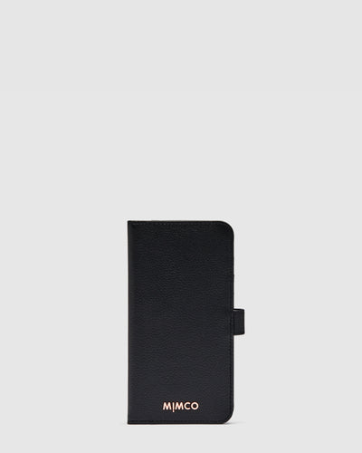 Classico Flip Case for iPhone 12 Pro Max - Black Rose Gold