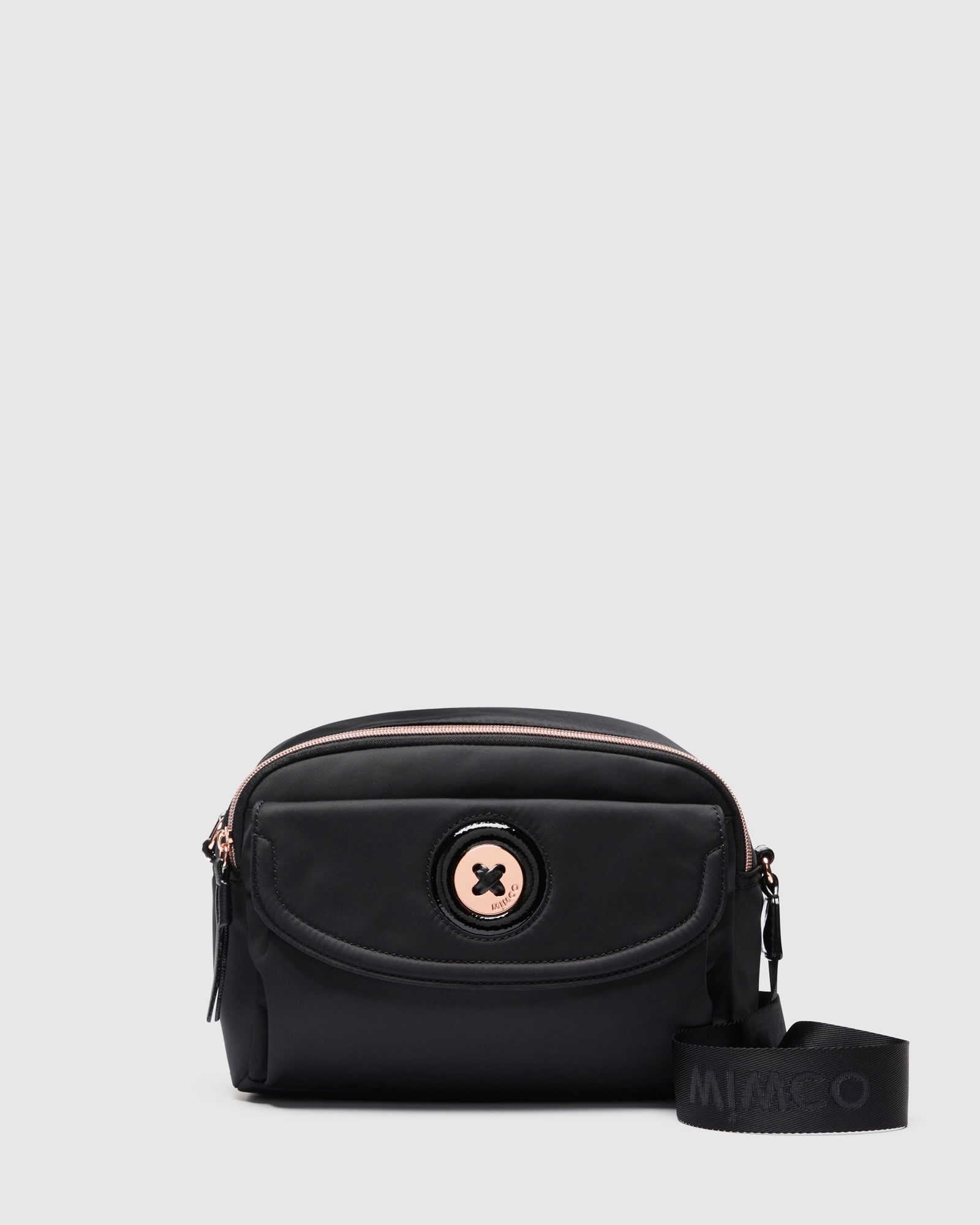 Mim-Mazing Satchel - Black Rose Gold