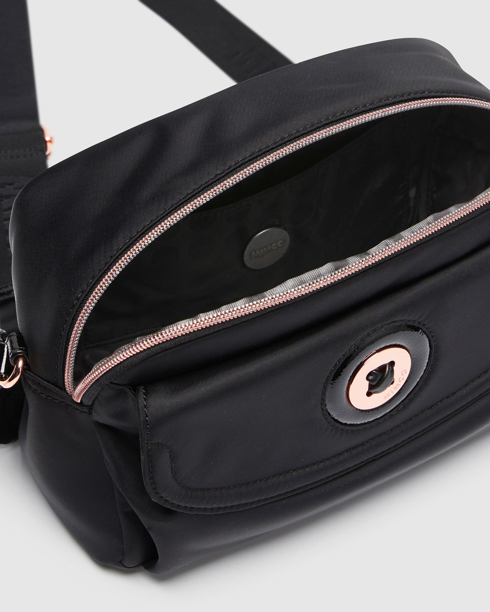 Mim-Mazing Satchel - Black Rose Gold