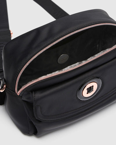 Mim-Mazing Satchel - Black Rose Gold
