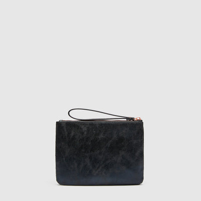 Glitz Medium Pouch - Black Rose Gold
