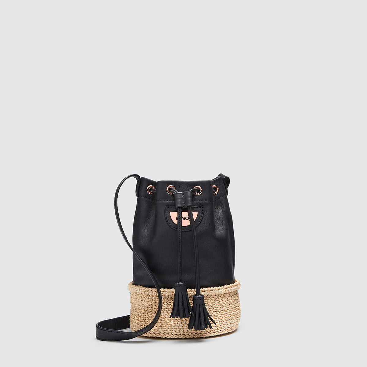 Intwine Basket Bag - Black Rose Gold