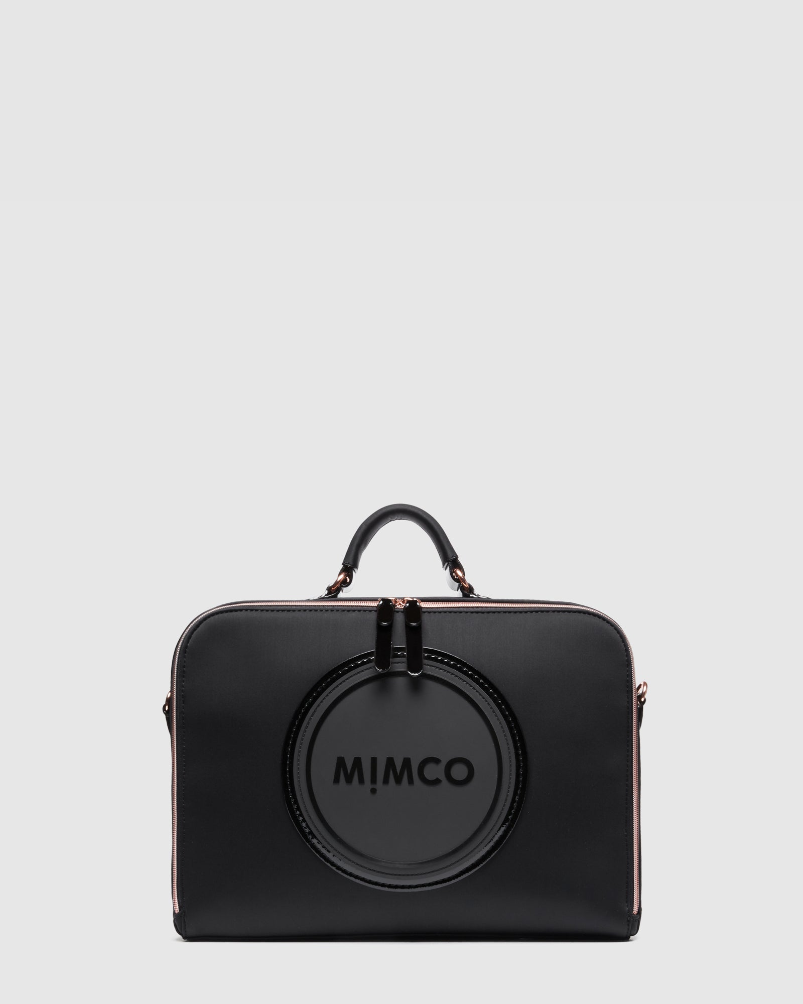 Serenity Laptop Bag - Black Rose Gold
