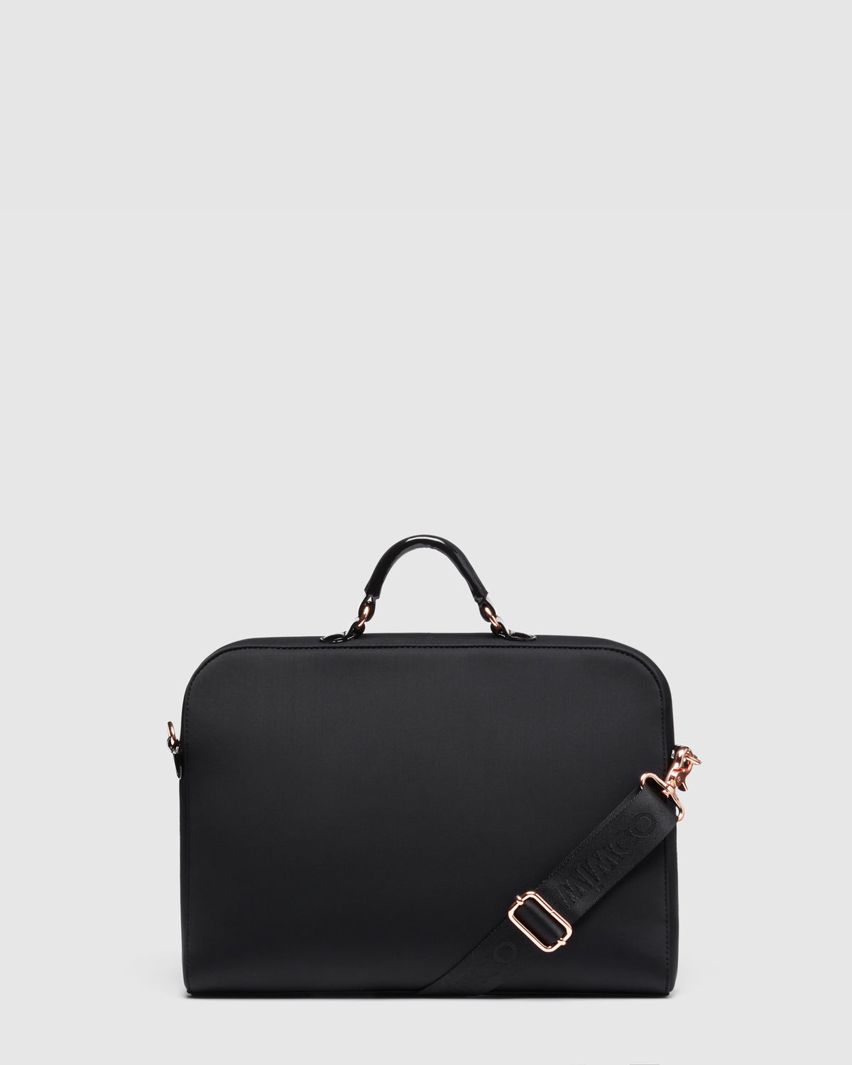Serenity Laptop Bag - Black Rose Gold