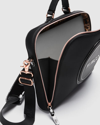 Serenity Laptop Bag - Black Rose Gold