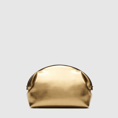 Bloom Clutch Evening Bag - Old Gold