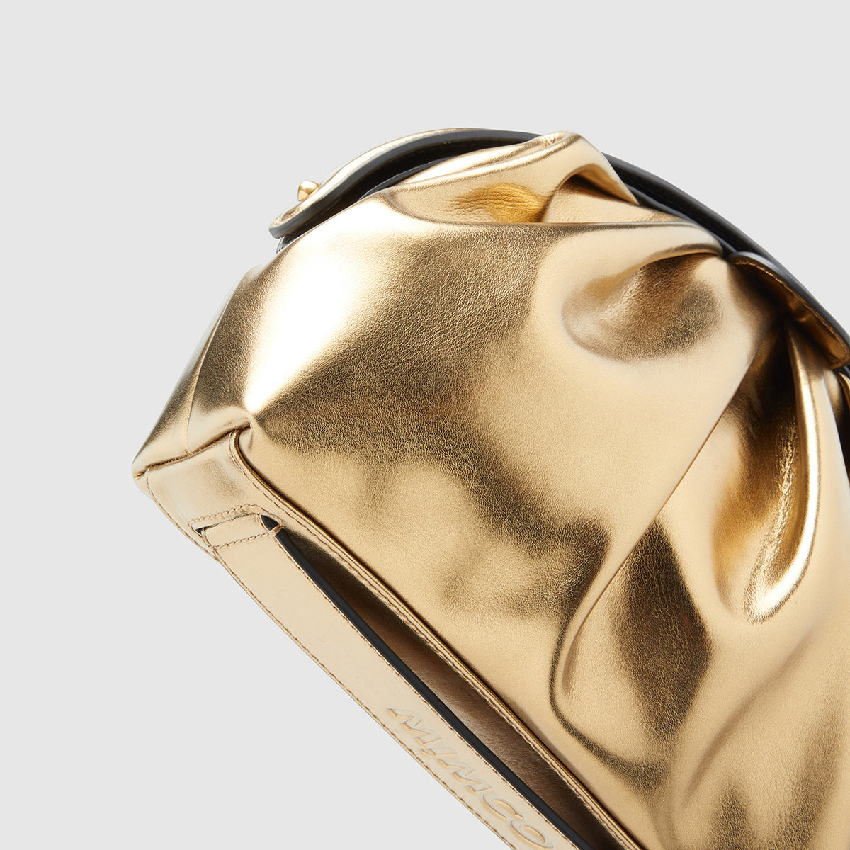 Bloom Clutch Evening Bag - Old Gold