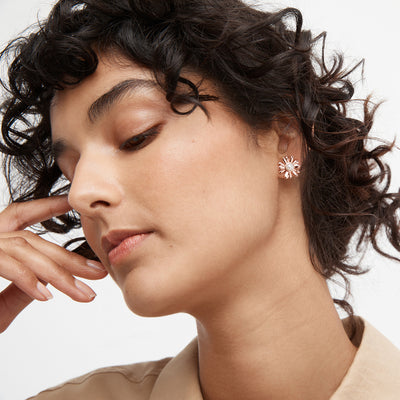 Expression Stud Earrings - Rose Gold