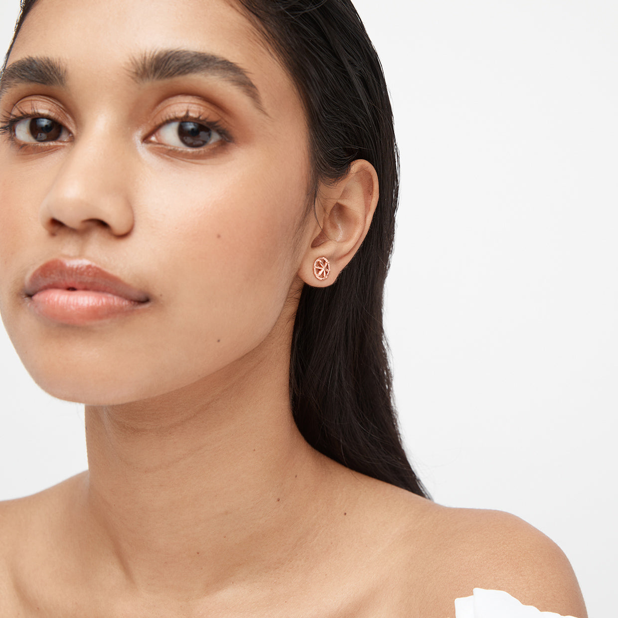 Vision Stud Earring - Rose Gold