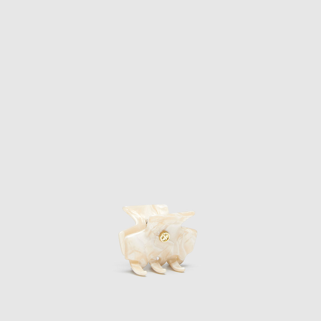 Miss Mim Mini Claw Hair Clip - Alabaster