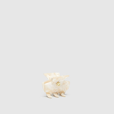 Miss Mim Mini Claw Hair Clip - Alabaster