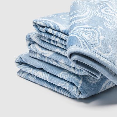 siren bath towel - Steel Blue