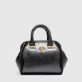 Animalia Small Bowler Bag - Black Light Gold
