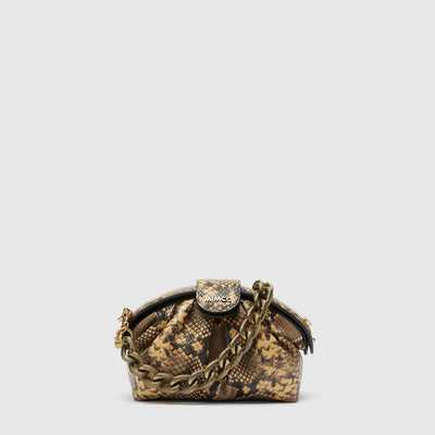 Bloom Mini Clutch Bag - Burnt Honey