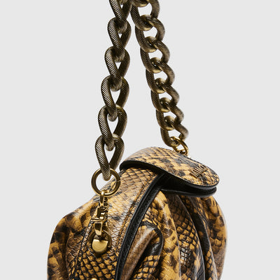 Bloom Mini Clutch Bag - Burnt Honey