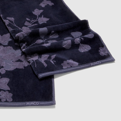 Vine Bath Towel - Raw Indigo