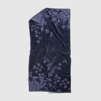 Vine Bath Towel - Raw Indigo