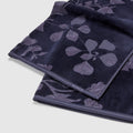Vine Bath Sheet - Raw Indigo