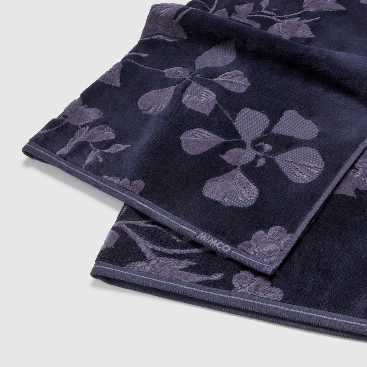 Vine Bath Sheet - Raw Indigo
