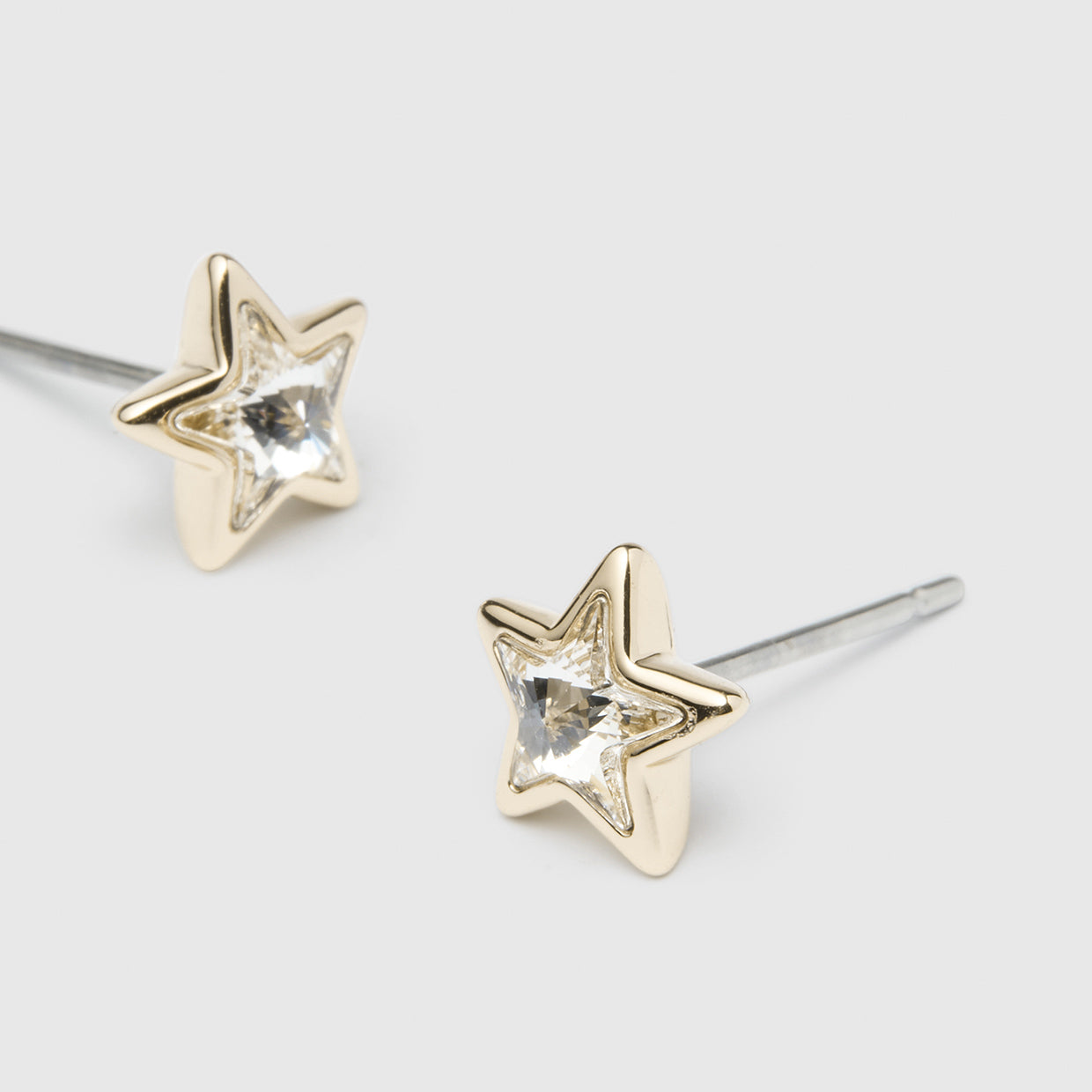 Mim-Star Stud Earrings - Gold