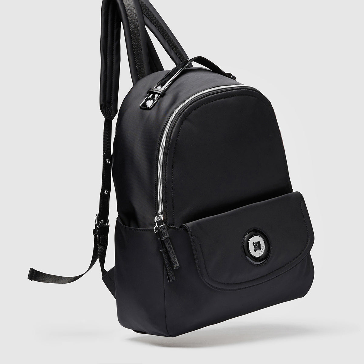 Mim-Mazing Baby Backpack - Black Gunmetal