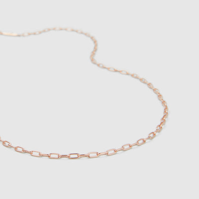 Connective Sterling Silver Necklace - Rose Gold