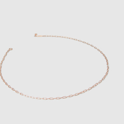 Connective Sterling Silver Necklace - Rose Gold