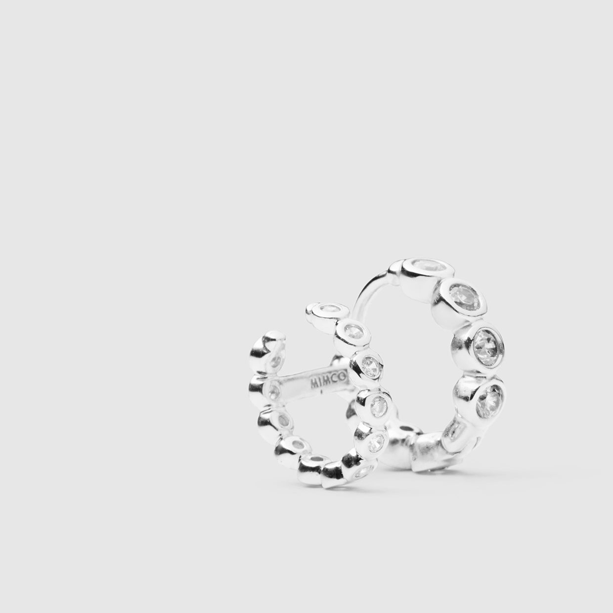 Aglow Sterling Silver Single Hoop Earring - Silver