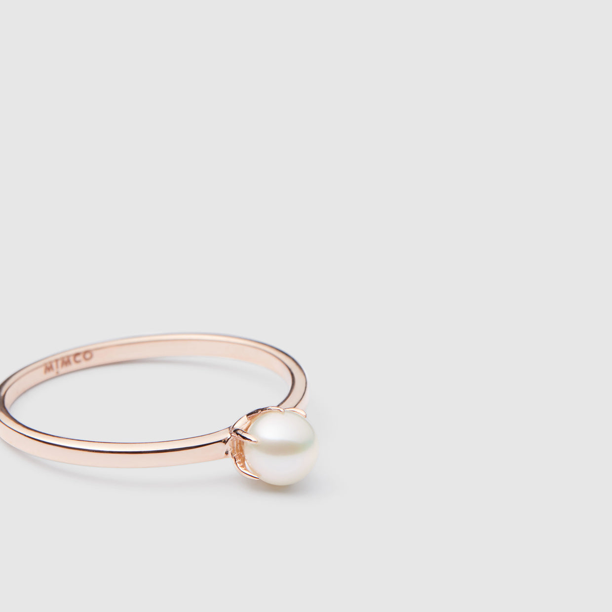 Radiant Sterling Silver Ring - Rose Gold