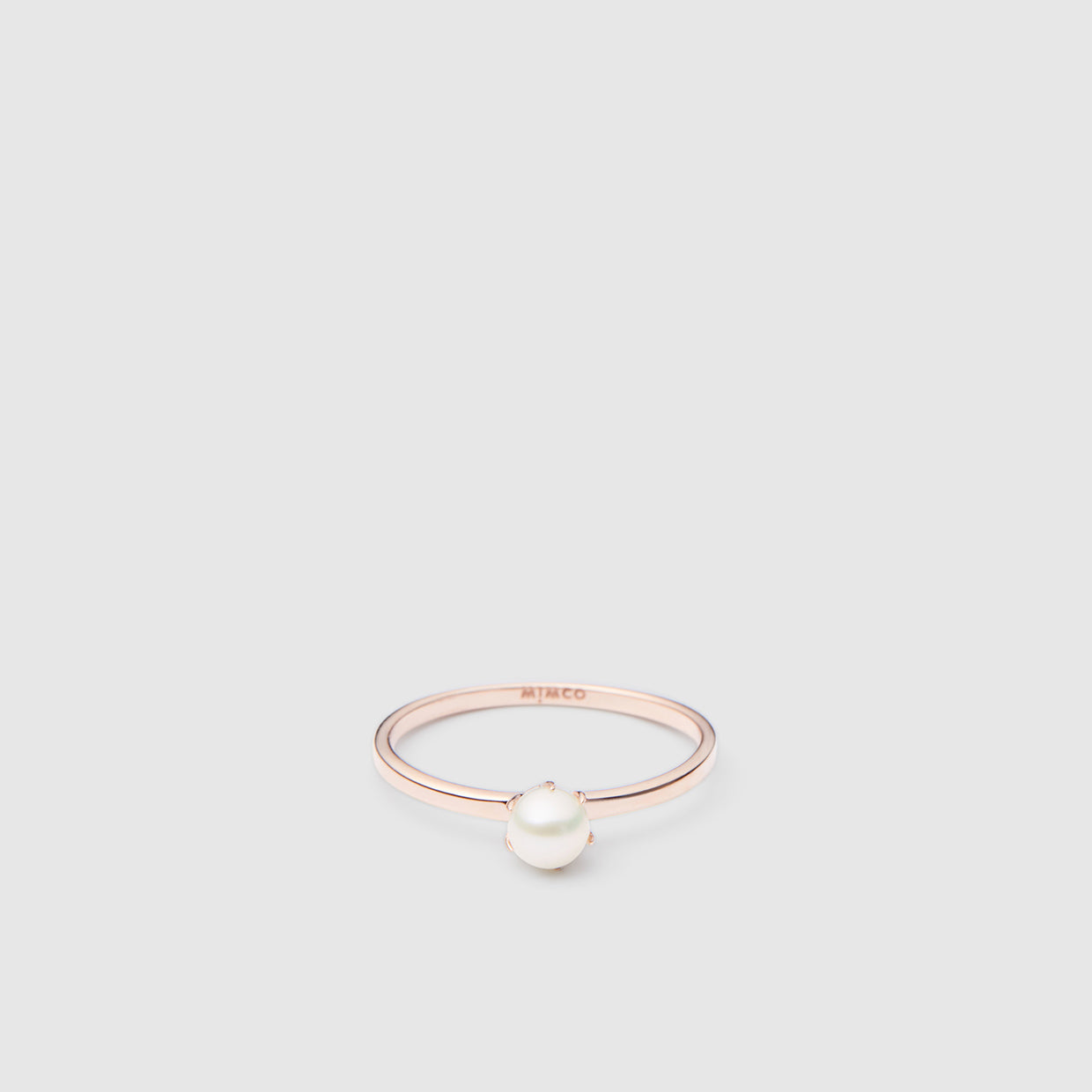 Radiant Sterling Silver Ring - Rose Gold
