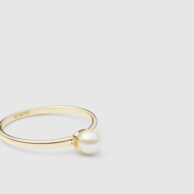 Radiant Sterling Silver Ring - Gold