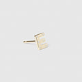 Fundamentals Sterling Silver Single Stud E - Gold