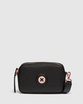 Mim-Mazing Crossbody Bag - Black Rose Gold