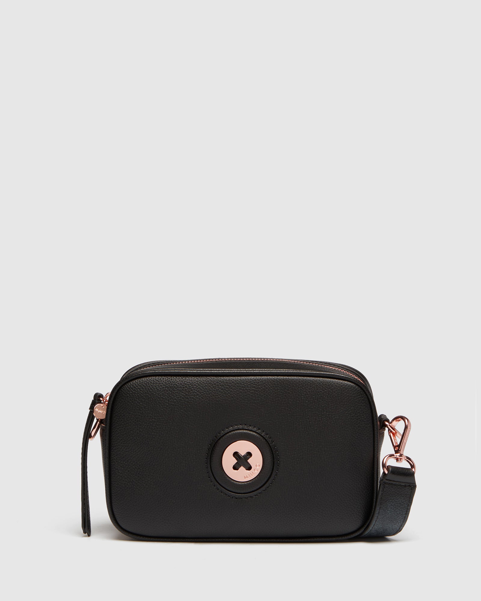 Mim-Mazing Crossbody Bag - Black Rose Gold