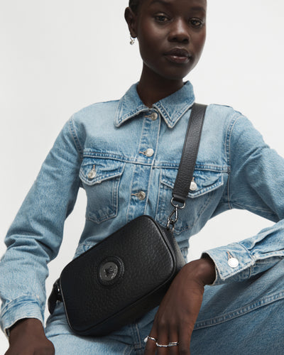 Mim-Mazing Crossbody Bag - Black Gunmetal