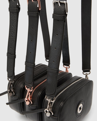 Mim-Mazing Crossbody Bag - Black Gunmetal