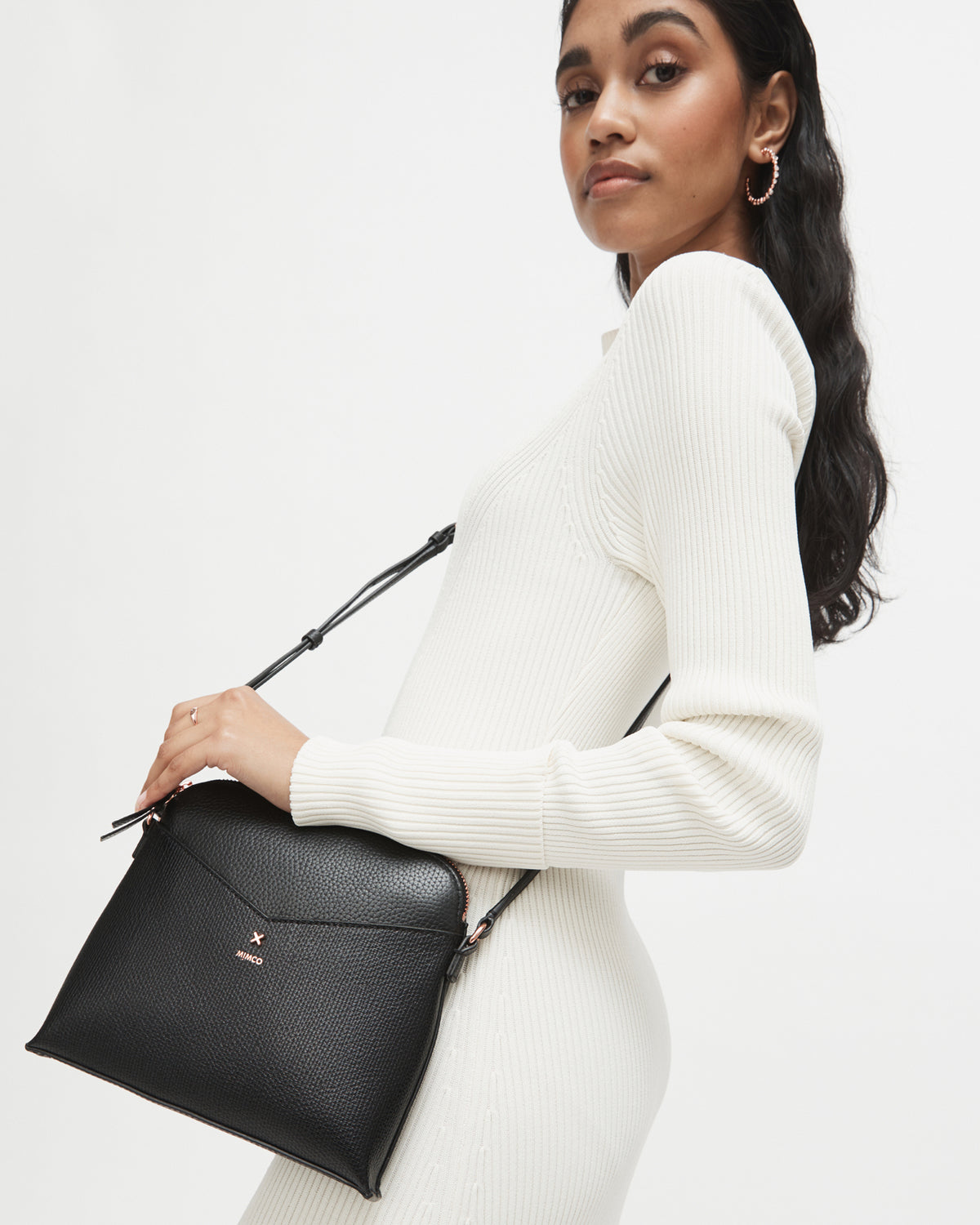 D-Vine Sling Crossbody Bag - Black Rose Gold