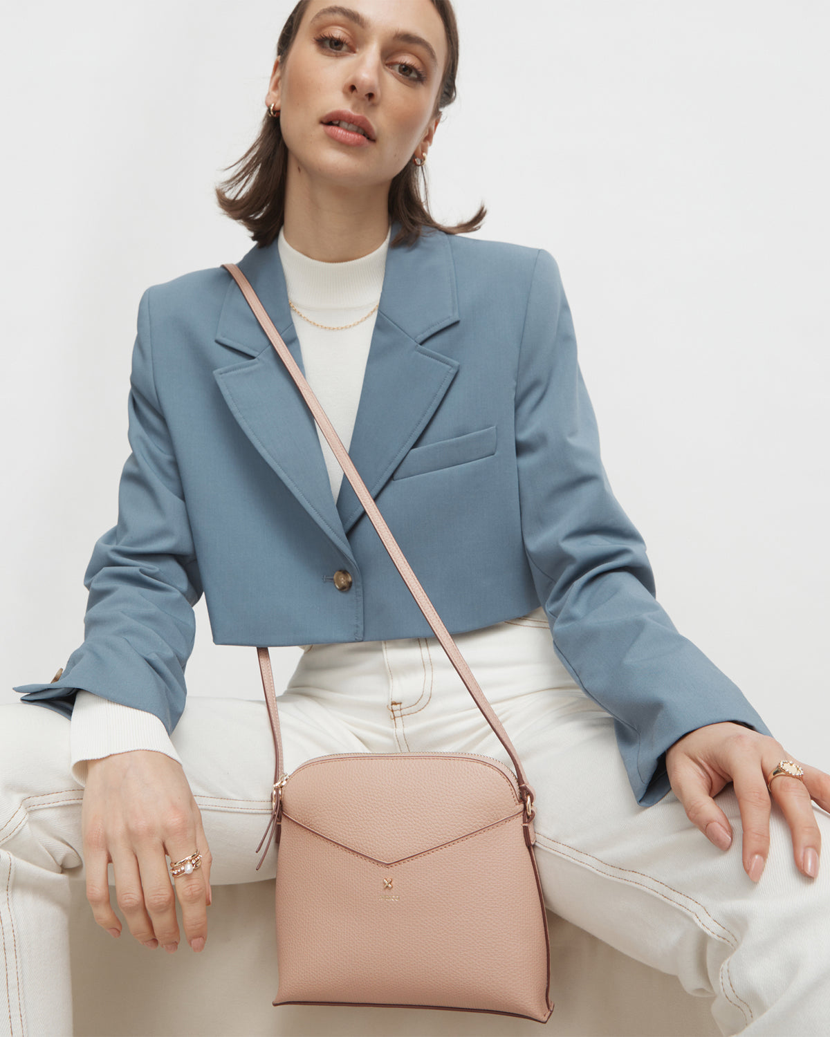 D-Vine Sling Crossbody Bag - Almond