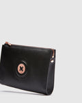 Mim-Mazing Medium Pouch - Black Rose Gold