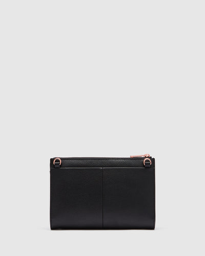 Mim-Mazing Medium Pouch - Black Rose Gold