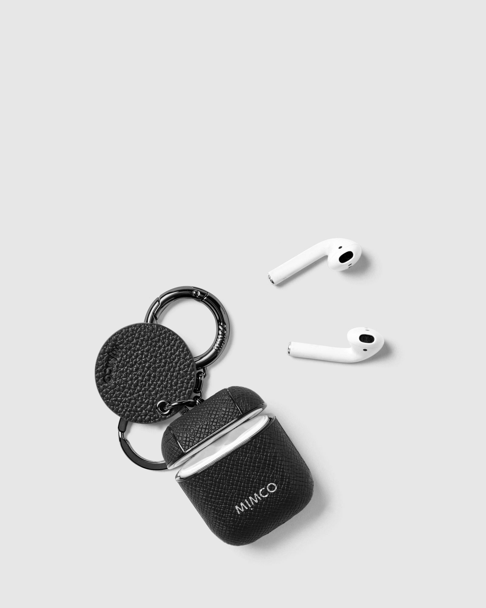 Mimpod AirPod Keyring Case - Black Gunmetal