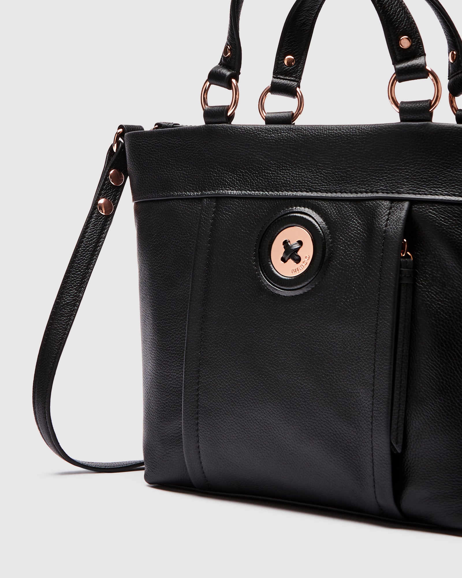 Mim-Mazing Mini Tote Bag - Black Rose Gold