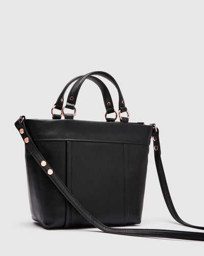 Mim-Mazing Mini Tote Bag - Black Rose Gold