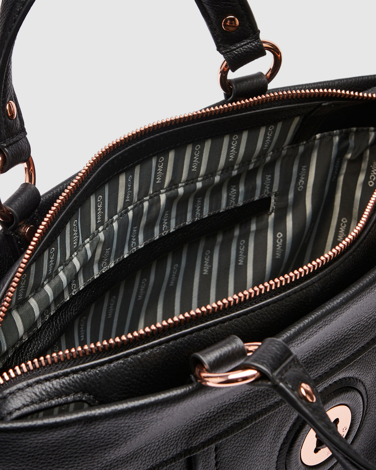 Mim-Mazing Mini Tote Bag - Black Rose Gold