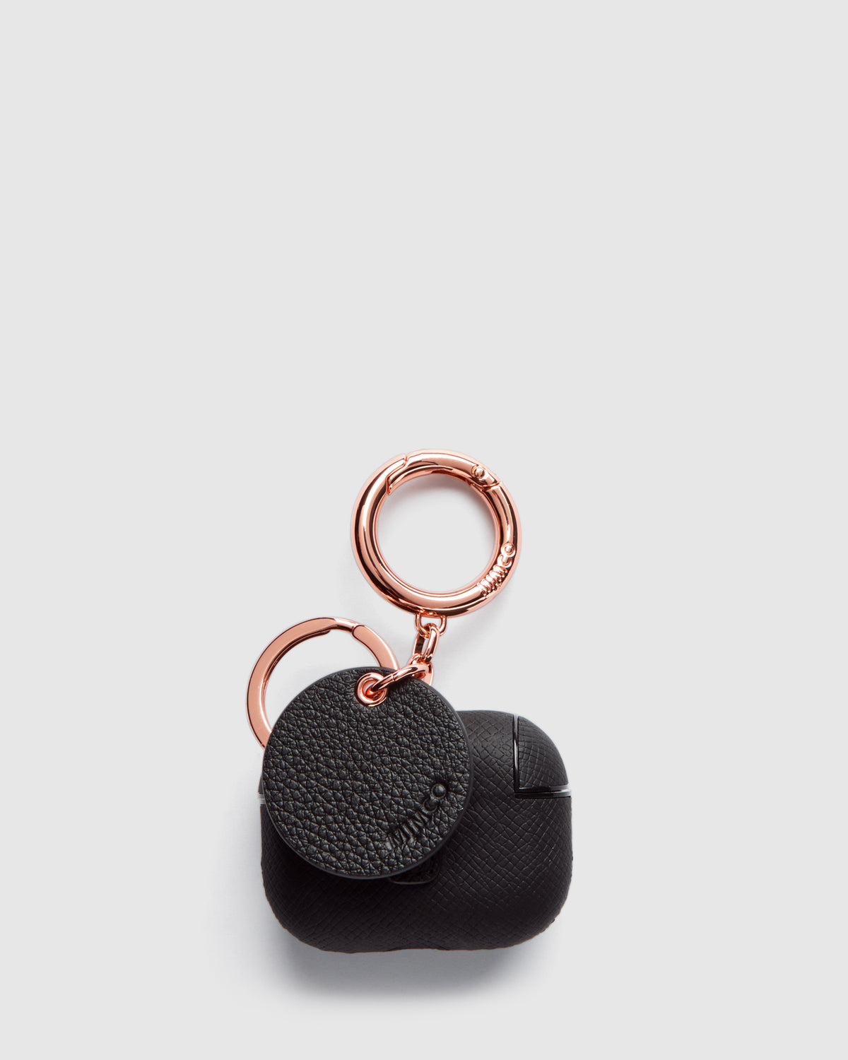 Mimpod AirPod Pro Keyring Case - Black Rose Gold