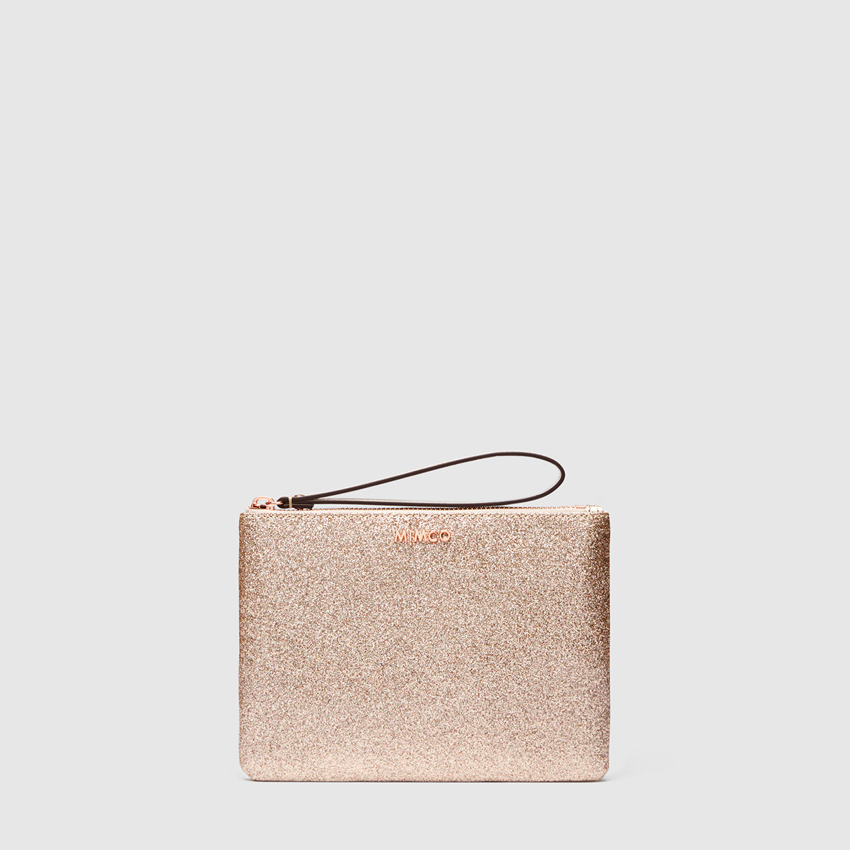 Shimmer Medium Pouch - Light Gold