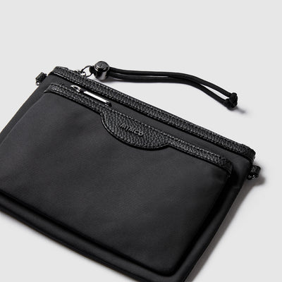 Super-Cycle Duo Pouch - Black Gunmetal