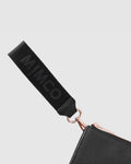 Webbing Wrist Strap - Black Rose Gold