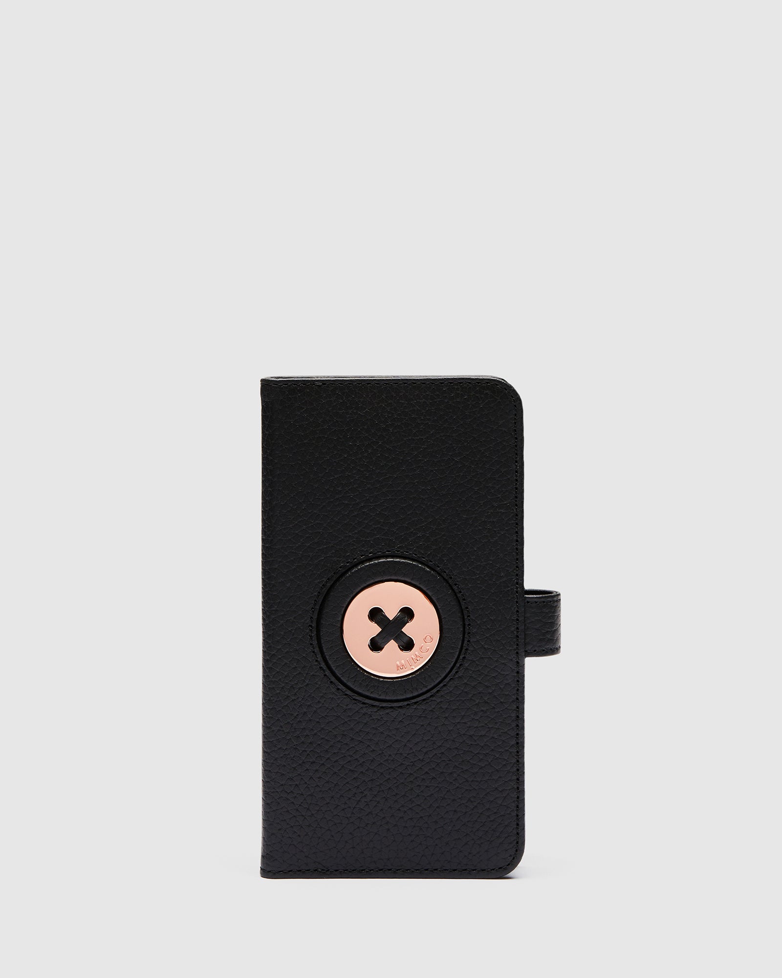 Mim-Mazing Flip Case For iPhone 12 Pro Max - Black Rose Gold
